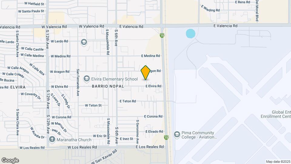 331 E Elvira Rd Map and Location Details