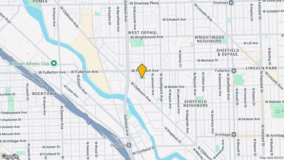 2326 N Greenview Ave Map and Location Details