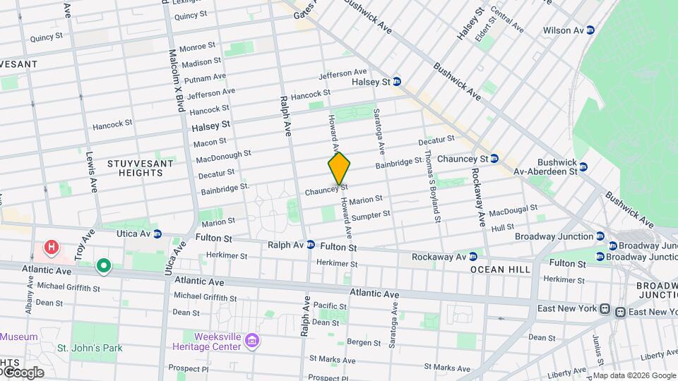 316 Chauncey St Map and Location Details