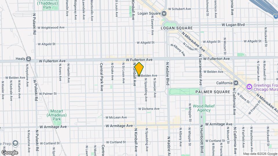 3323 W Belden Ave, Unit J02P Map and Location Details