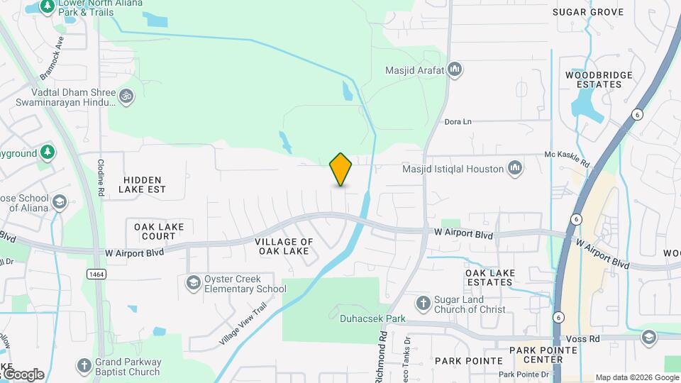 16306 Ash Point Ln Map and Location Details