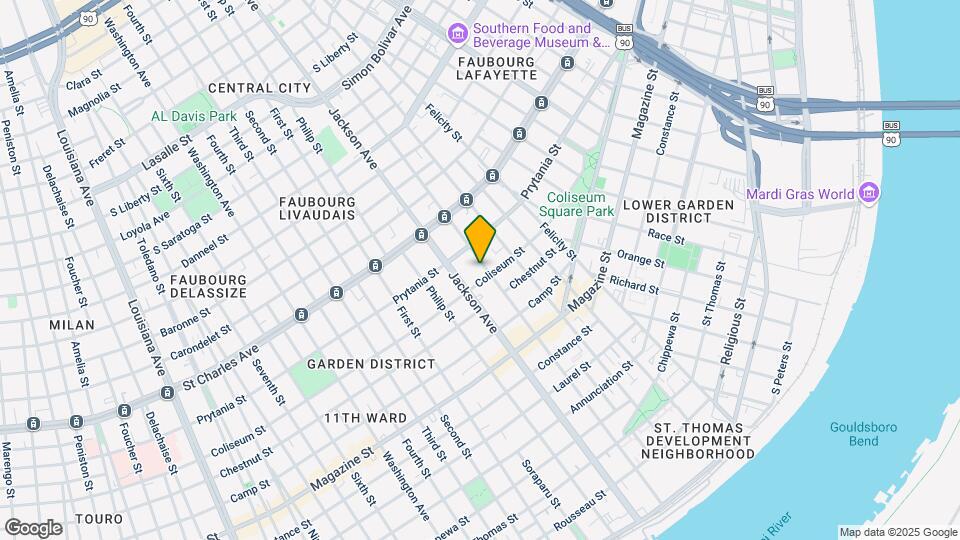 1408 Josephine St Mapa y Detalles de la Ubicación