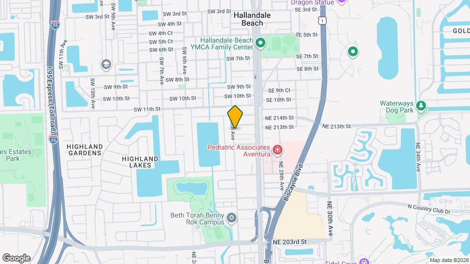 2601 NE 212th Terrace Map and Location Details