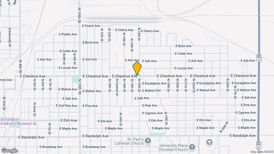 746 N 16th St Map and Location Details