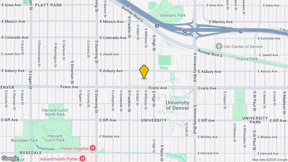 2057 S Williams St Map and Location Details