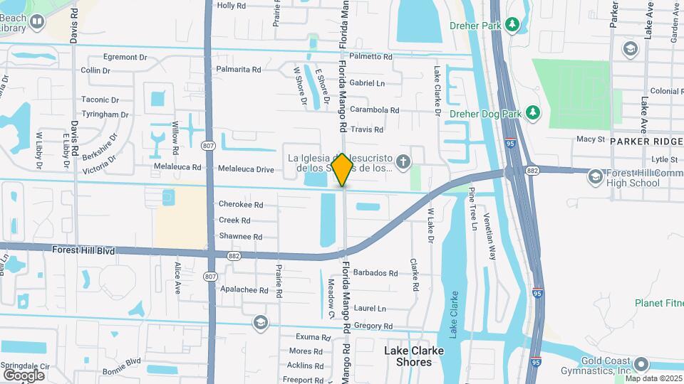 1553 Florida Mango Rd Map and Location Details