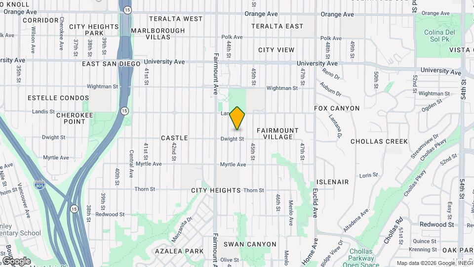 3628 Highland Ave Mapa y Detalles de la Ubicación
