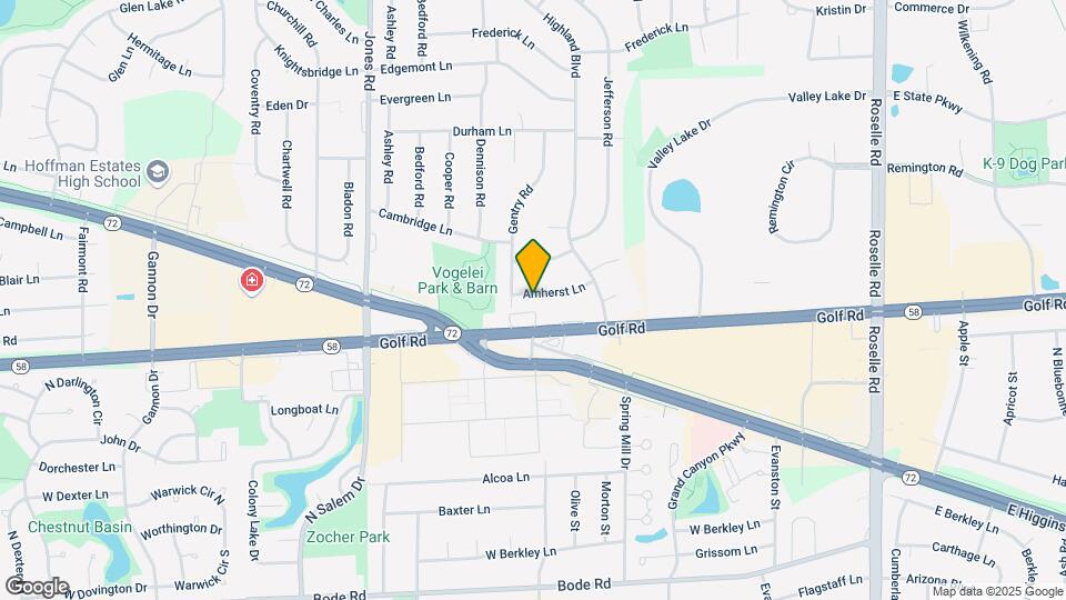 575 Amherst Ln Map and Location Details