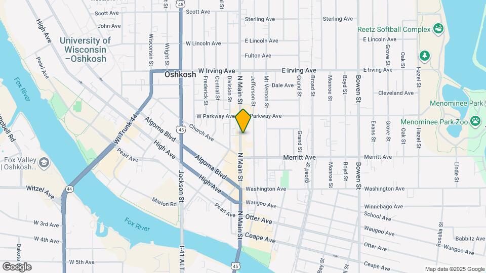 544 N Main St Map and Location Details