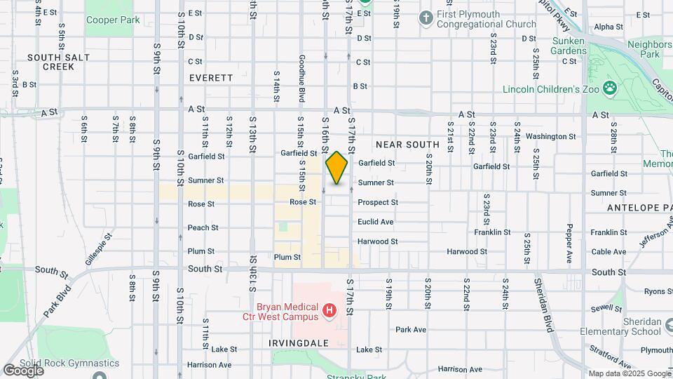 1626 Prospect St, Unit 1 Map and Location Details