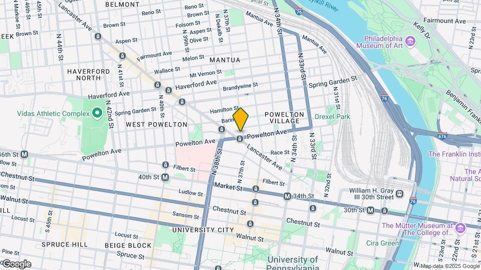 3703 Powelton Mapa y Detalles de la Ubicación