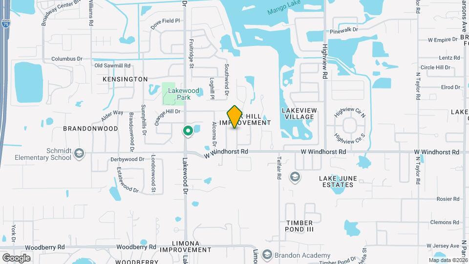 1314 Oakcrest Dr Map and Location Details