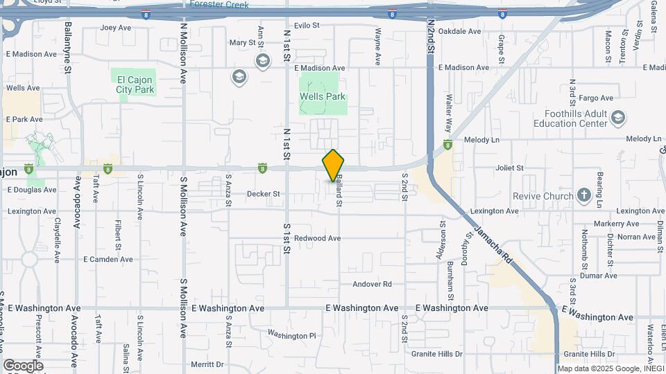 1166 Decker St Map and Location Details