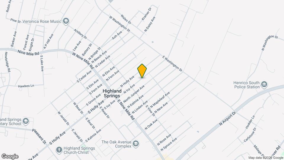 117 N Ivy Ave Mapa y Detalles de la Ubicación