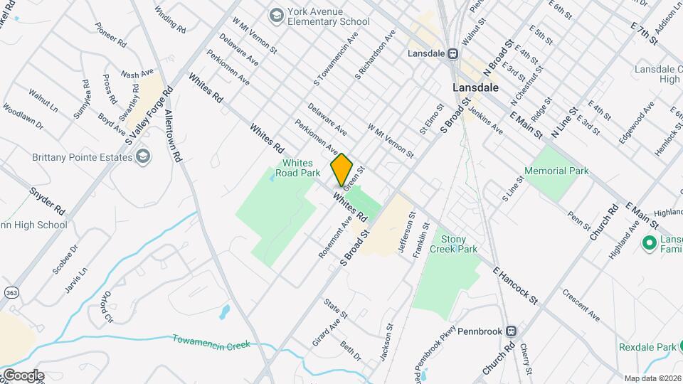 538 Green St, Unit 538 Green St. Lansdale PA Map and Location Details