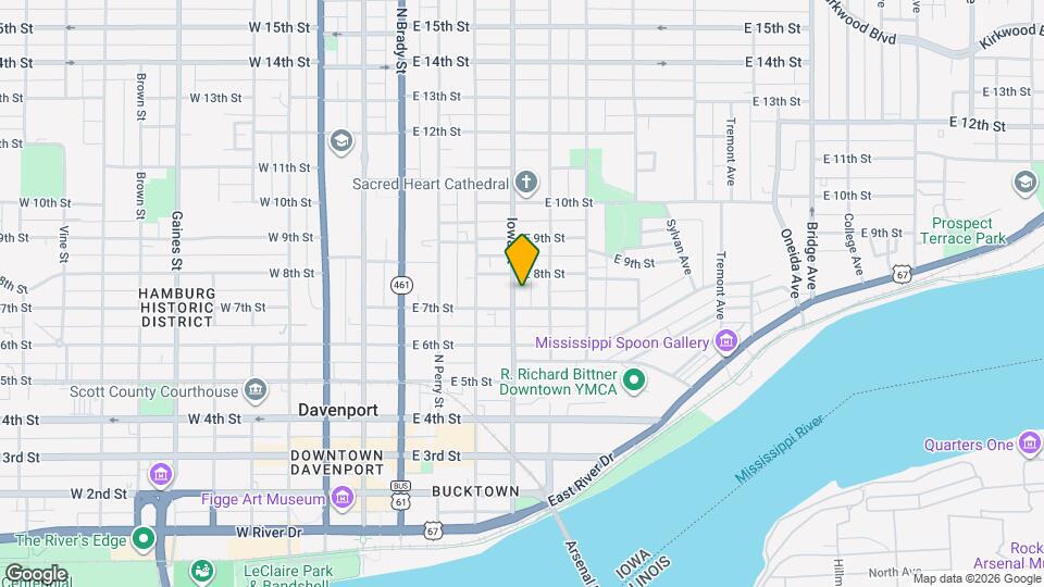 715 Iowa St Map and Location Details