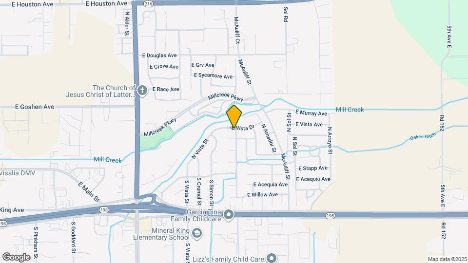 3645 E Vista Dr Map and Location Details