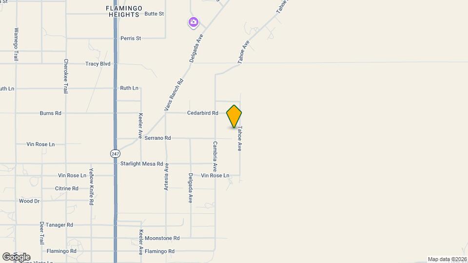 1176 Tahoe Ave Map and Location Details