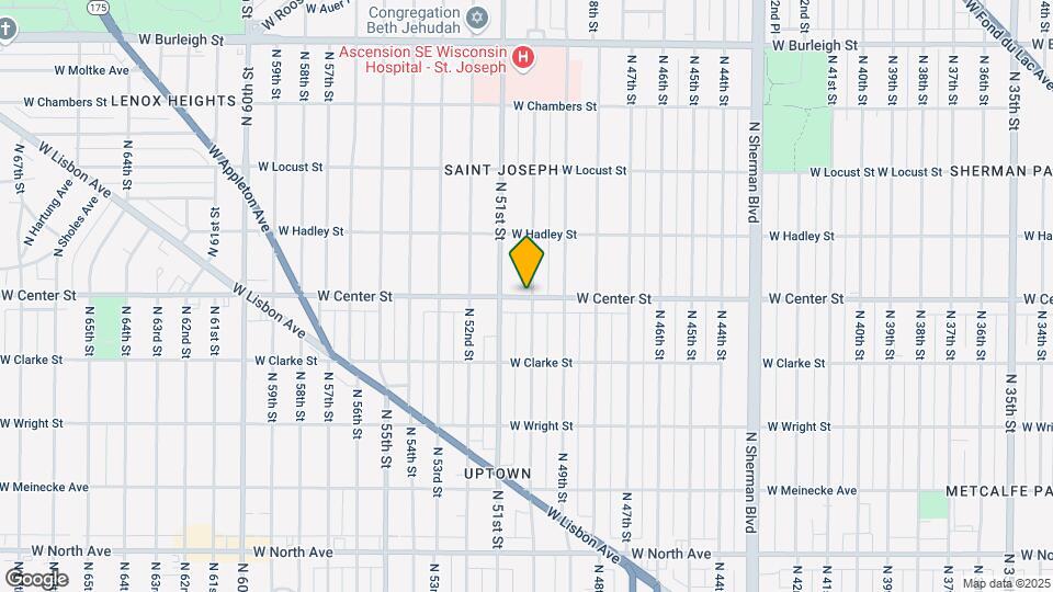 5003 W Center St Mapa y Detalles de la Ubicación