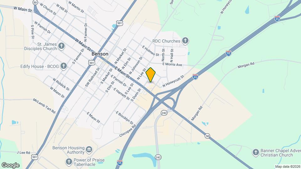 604 E Church St Mapa y Detalles de la Ubicación