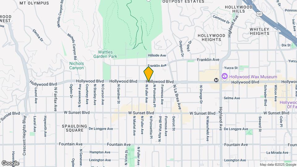 7278 Hollywood Boulevard Apartments Map and Location Details