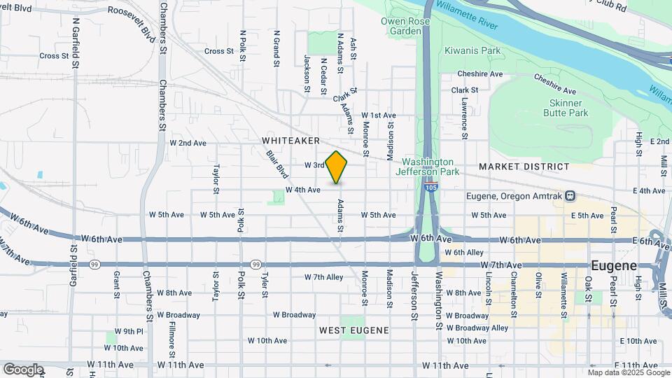 909 W 4th Ave, Unit #104 Map and Location Details