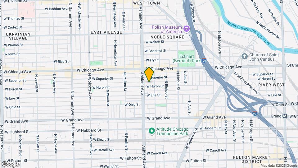 1518 W Huron St Map and Location Details