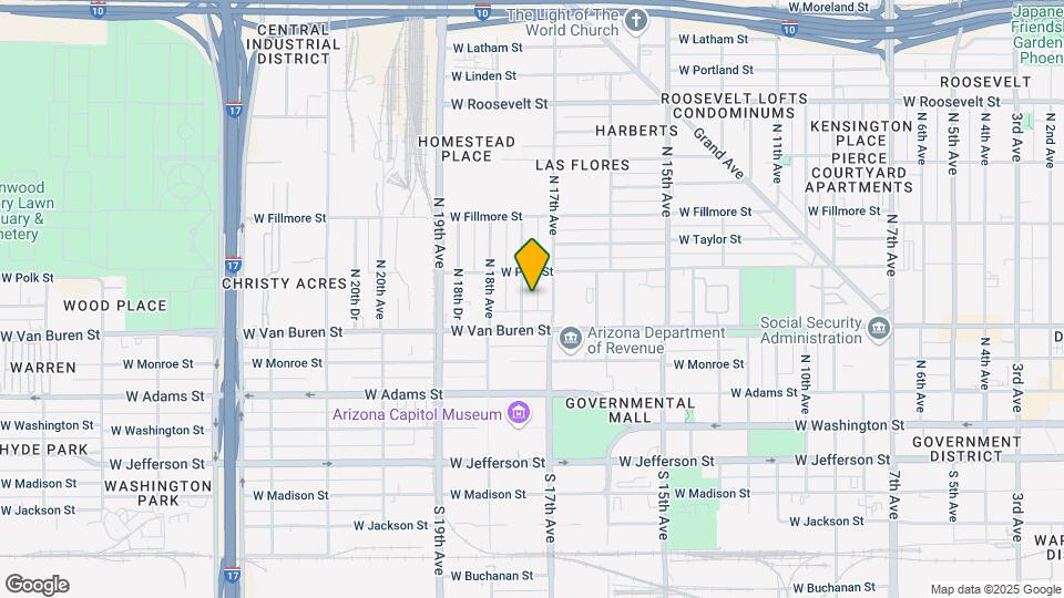 321 N 17th Dr Map and Location Details