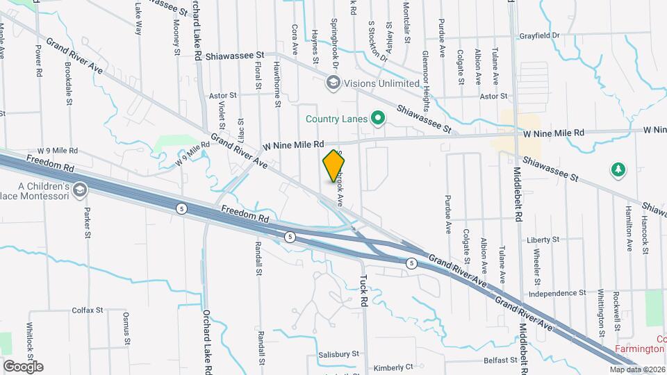 22013 Springbrook Ave Mapa y Detalles de la Ubicación