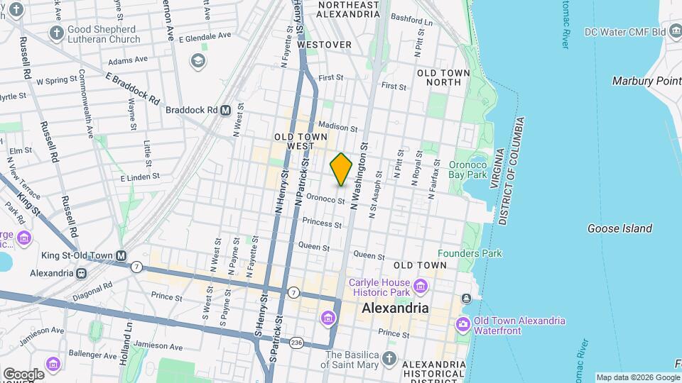 515 N Columbus St Map and Location Details