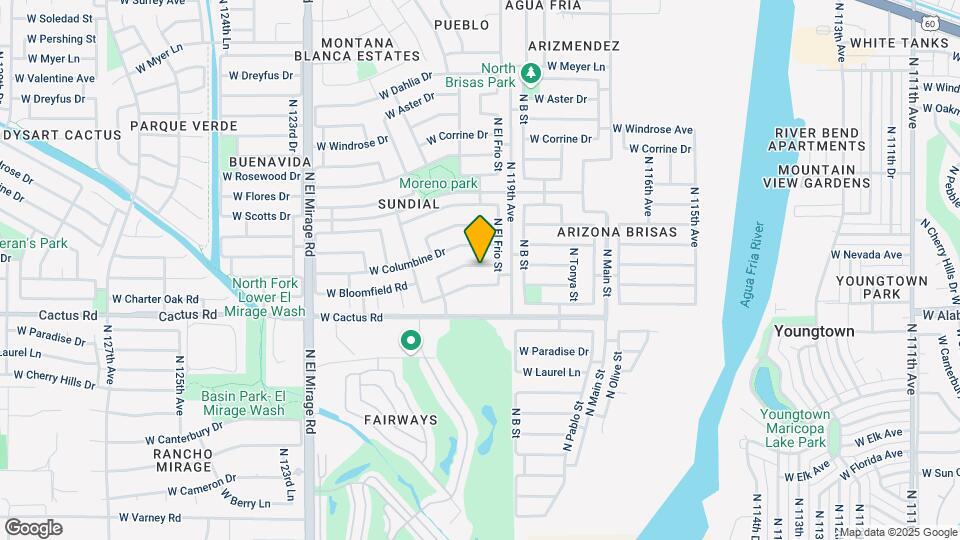 11929 W Bloomfield Rd Map and Location Details