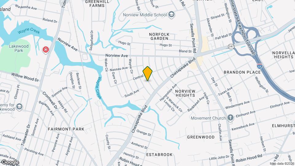 3735 Lenoir Cir Map and Location Details