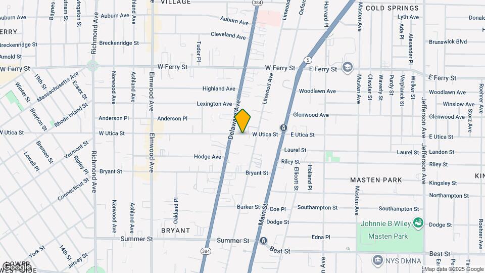 84-88 W Utica St Map and Location Details