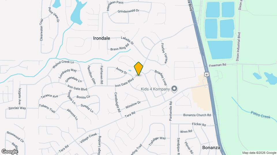 1345 Iron Gate Blvd Mapa y Detalles de la Ubicación