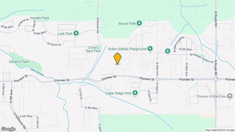 208 N 28th Pl Map and Location Details