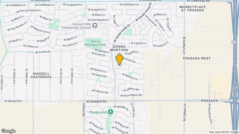 17618 W Crocus Dr Map and Location Details