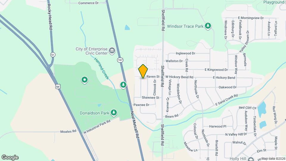 1980 Redhawk Dr Map and Location Details