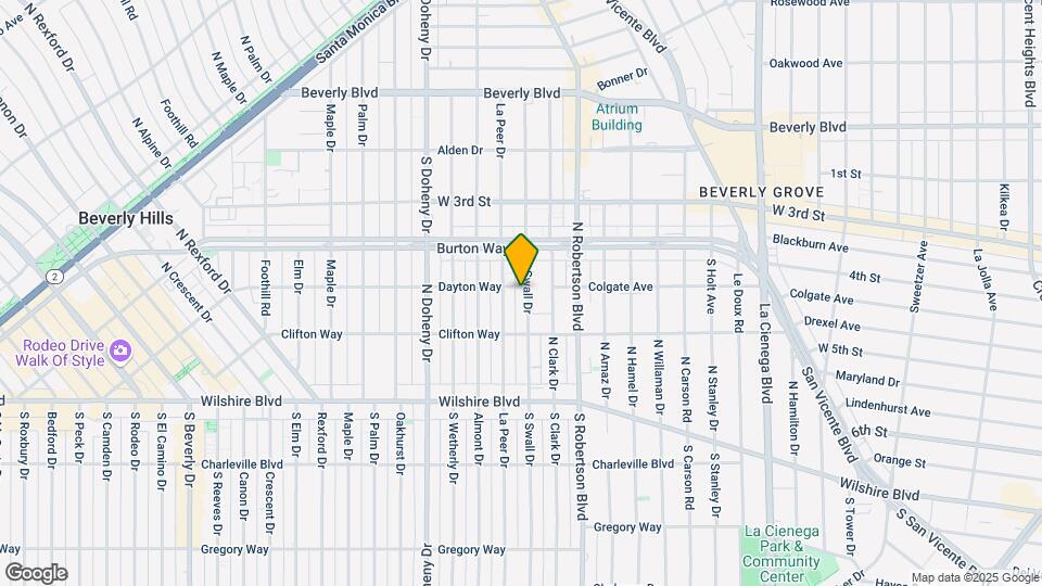 257 N Swall Dr Map and Location Details
