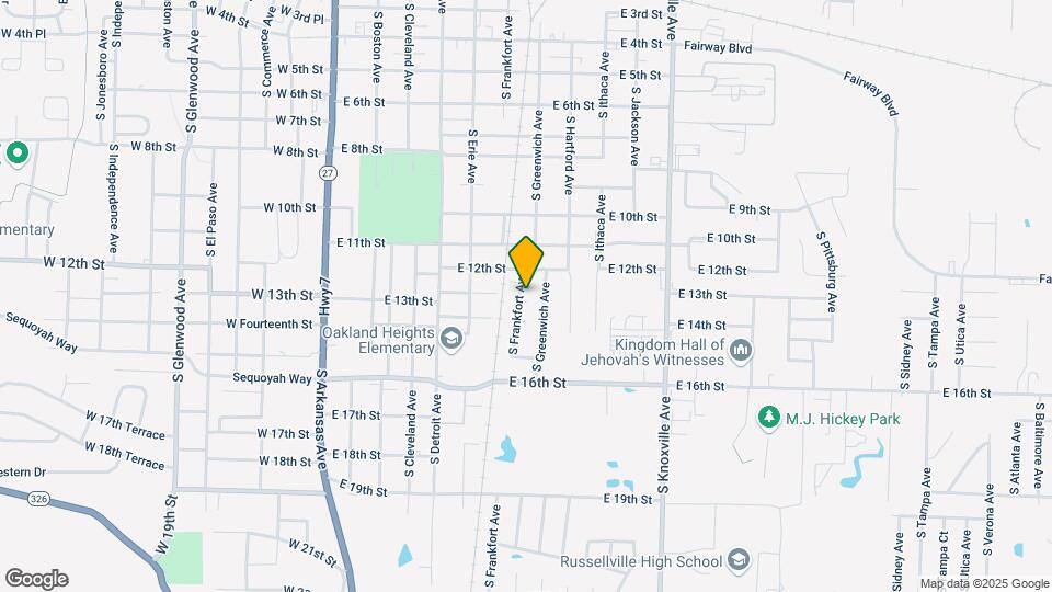 1209 S Frankfort Ave Map and Location Details