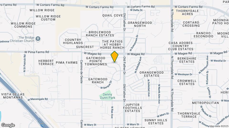7907 N Roundstone Dr Map and Location Details