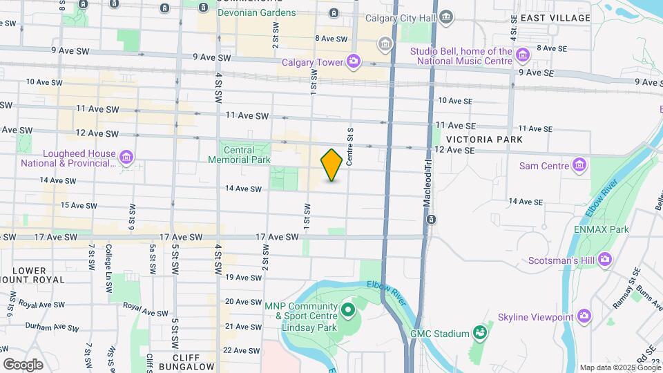 126-114 14 Ave SW Map and Location Details