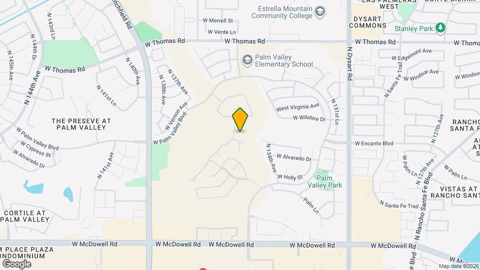 13492 W Cypress St Mapa y Detalles de la Ubicación