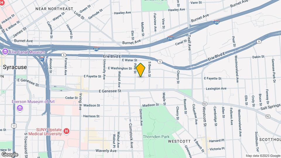 1310 E Fayette St Map and Location Details