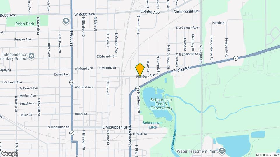 834 N Jefferson St Map and Location Details