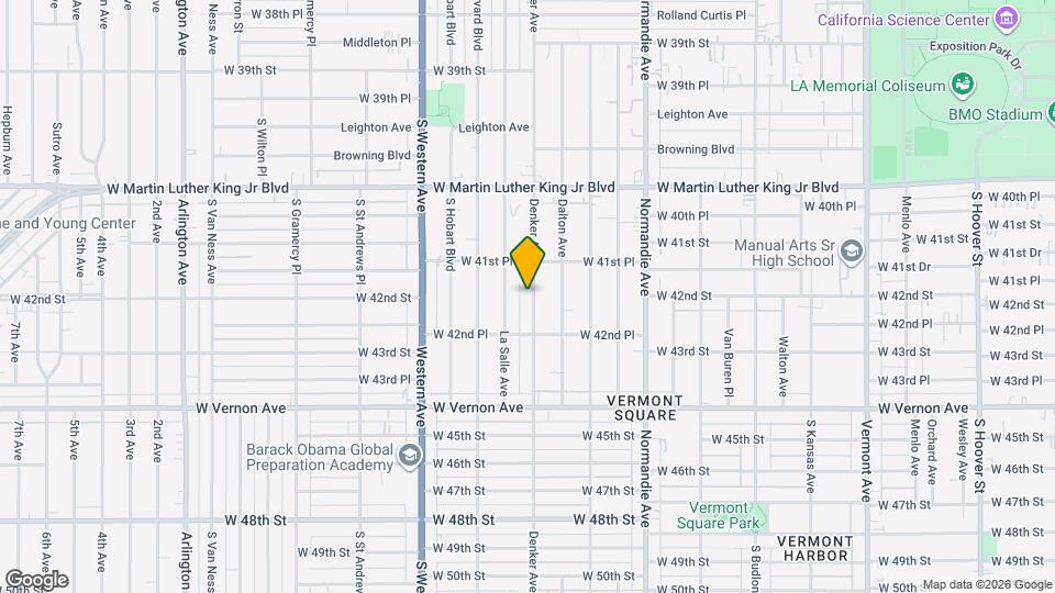4187 Denker Ave, Unit Studio Map and Location Details