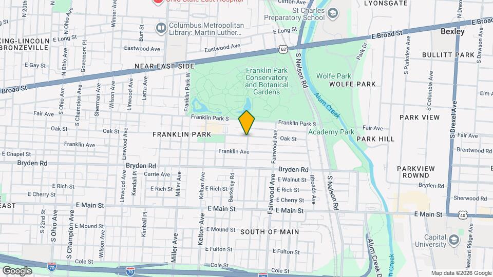 1687 1/2 Oak St Map and Location Details