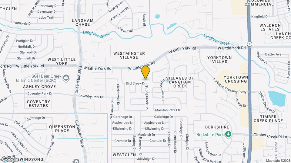 16906 Bird Creek Dr Map and Location Details