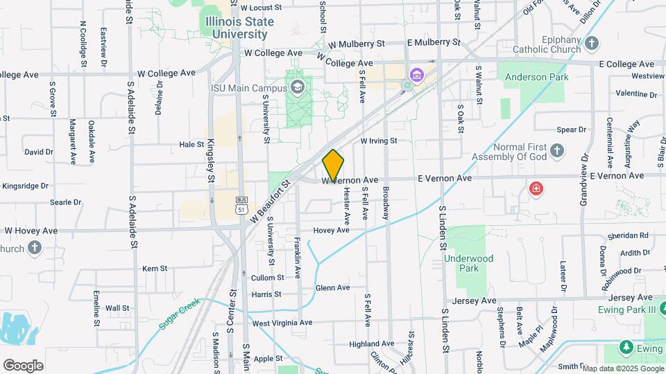 405 W Vernon Ave Map and Location Details