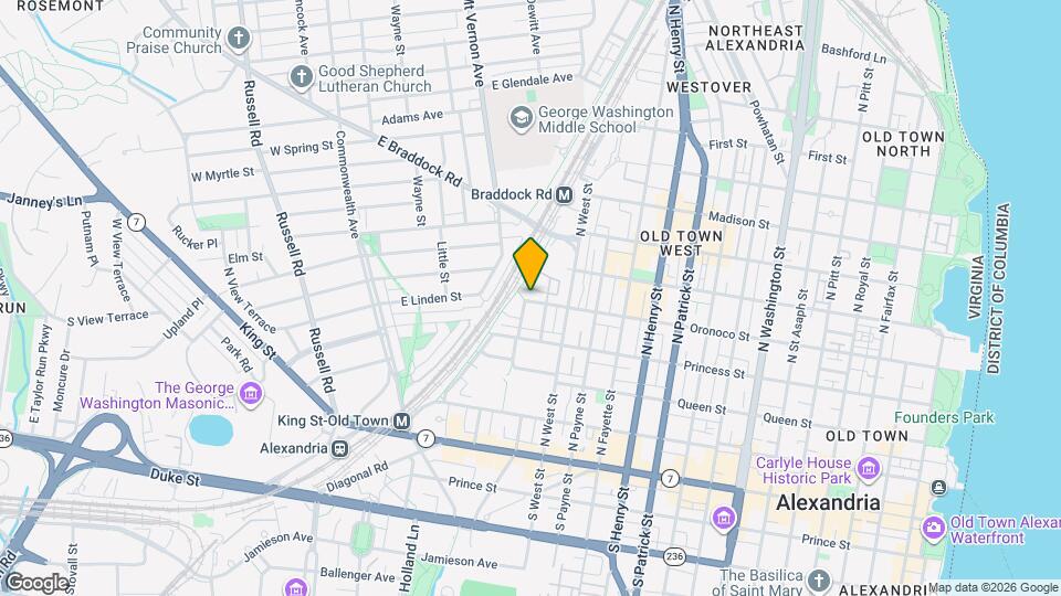 1525 Oronoco St Map and Location Details