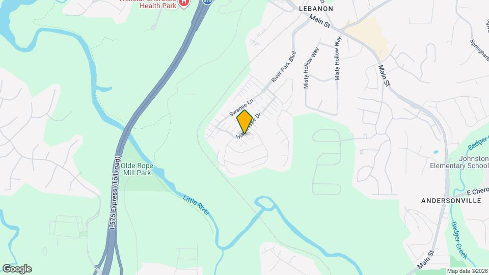 311 Hiawassee Dr Map and Location Details